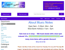 Tablet Screenshot of music-notes.net